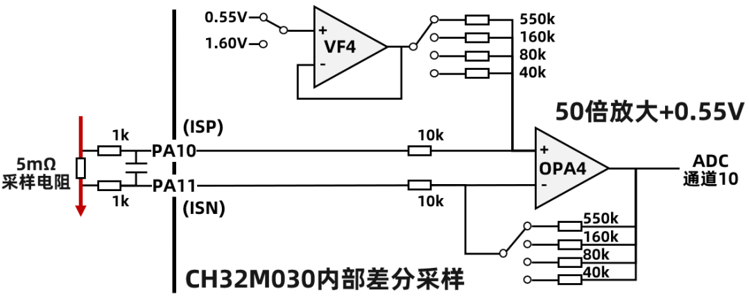 差分电流放大电路