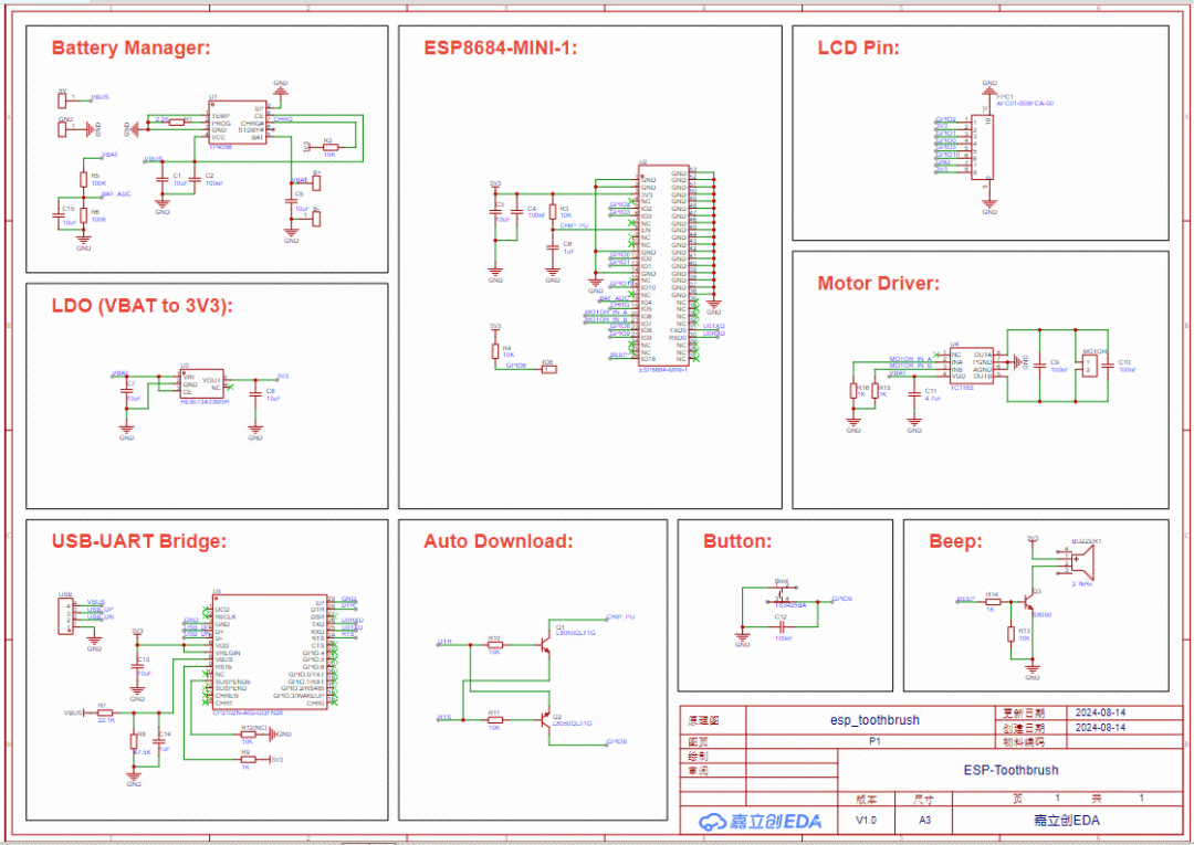原理图（嘉立创EDA设计）
