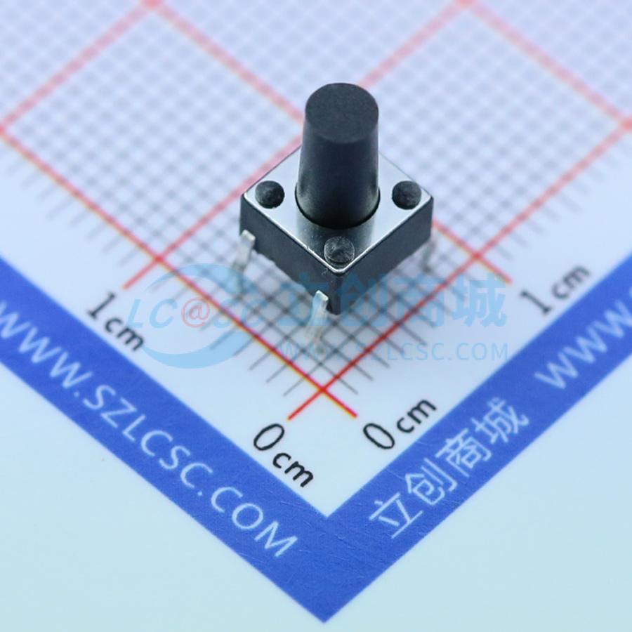 直插轻触开关 6*6*9.5实物图