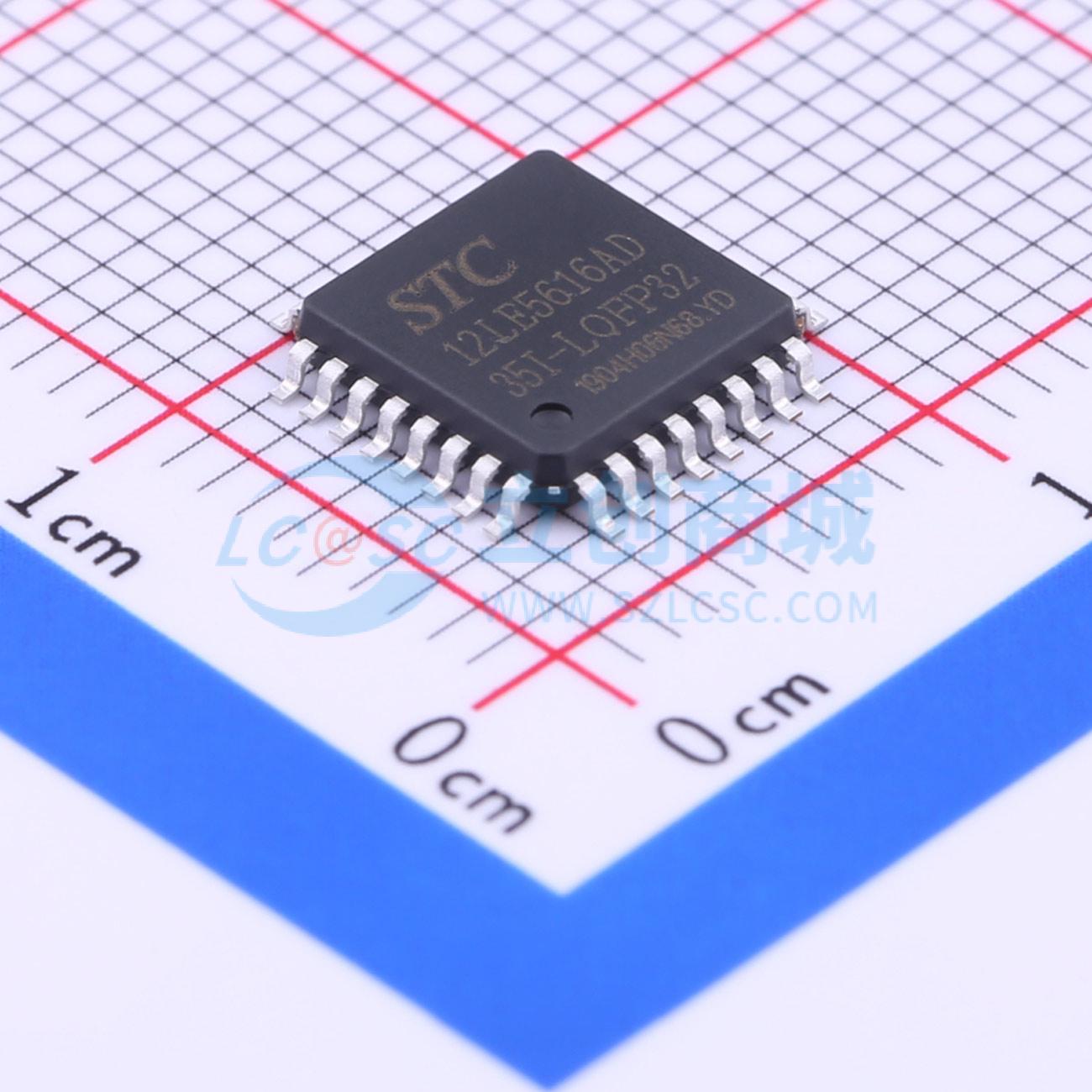 点击查看大图 STC12LE5616AD-35I-LQFP32实物图