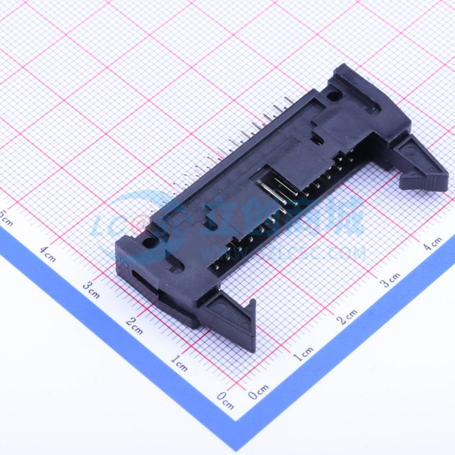 点击查看大图 2.54-2*13P直牛角实物图