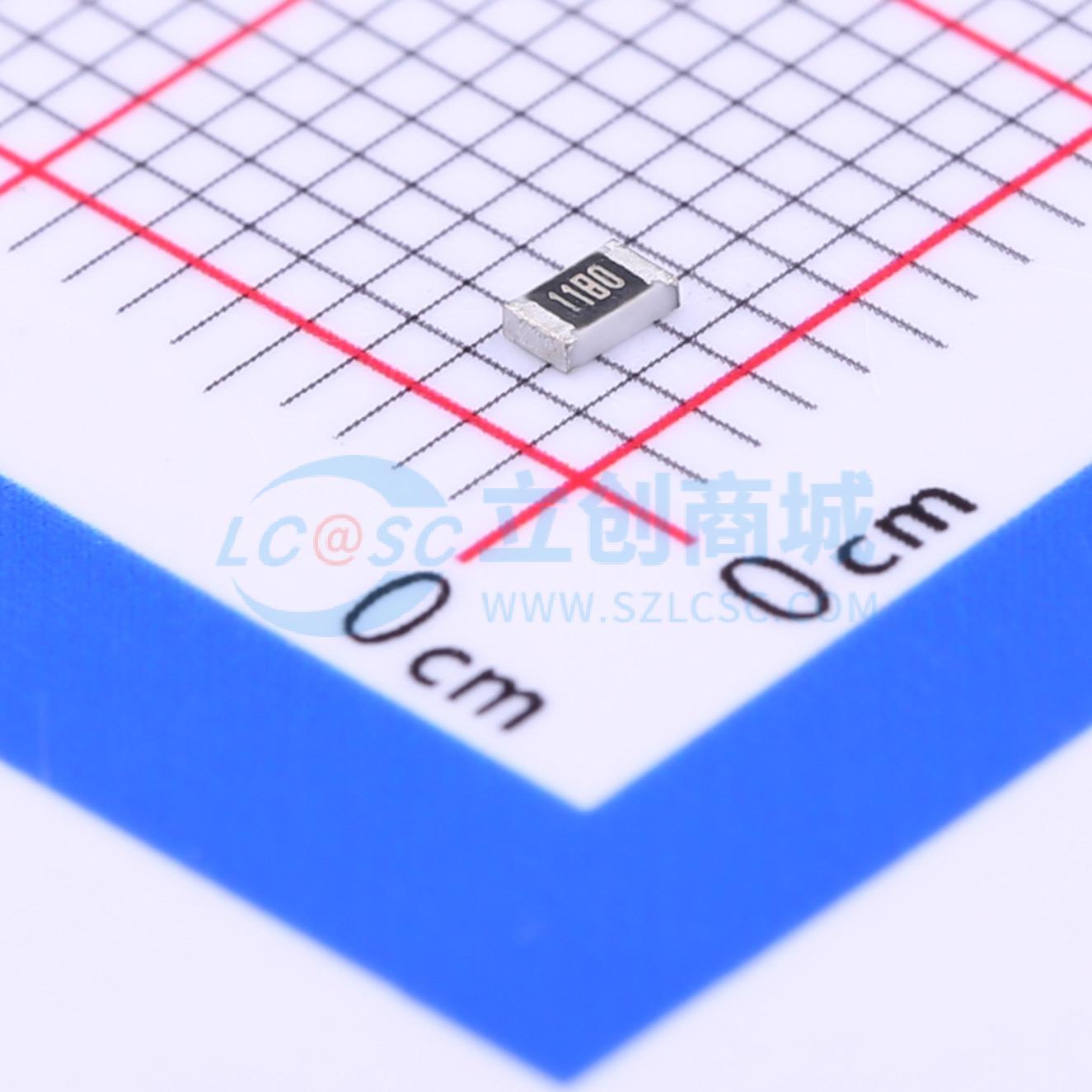 点击查看大图 0805W8F1180T5E实物图