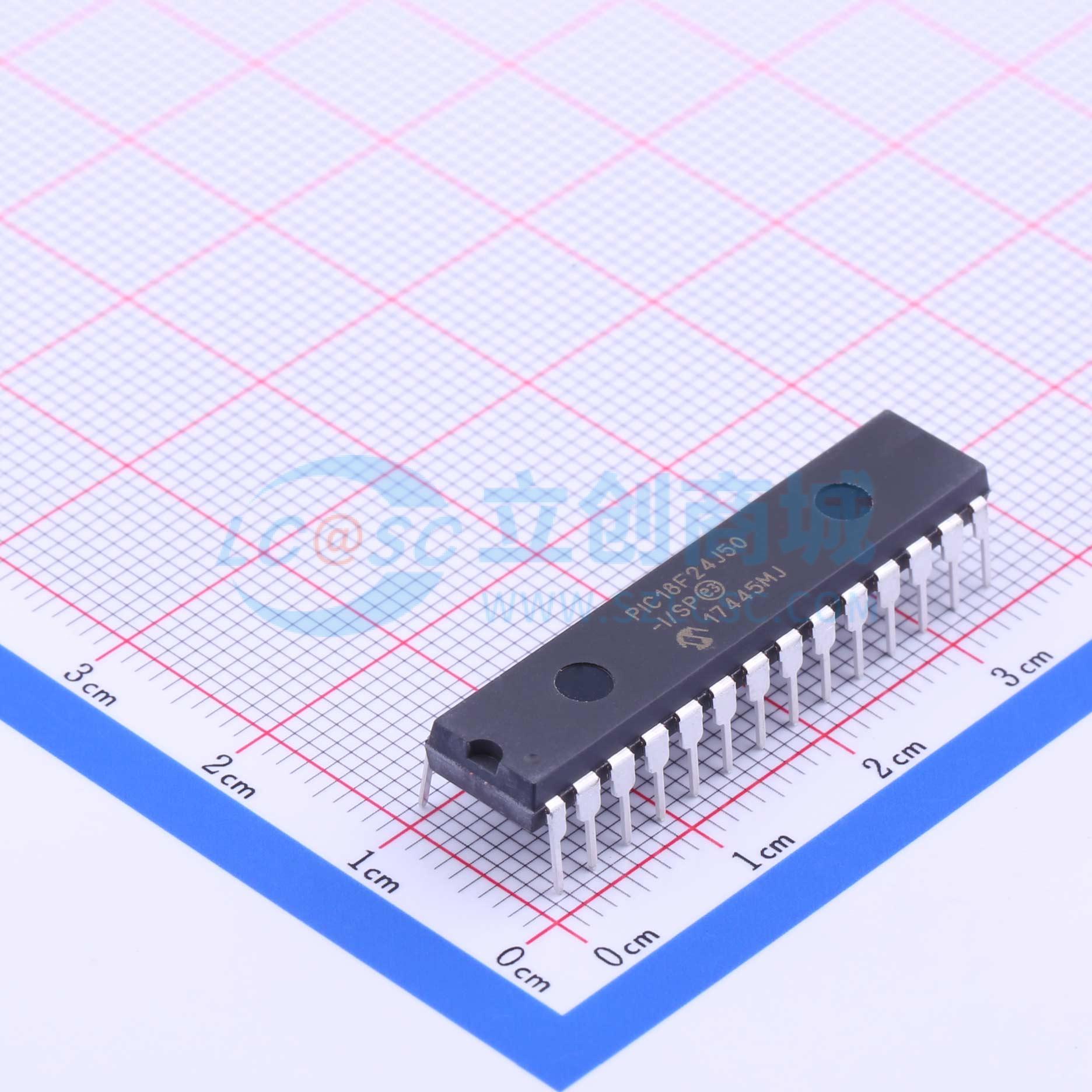 点击查看大图 PIC18F24J50-I/SP实物图