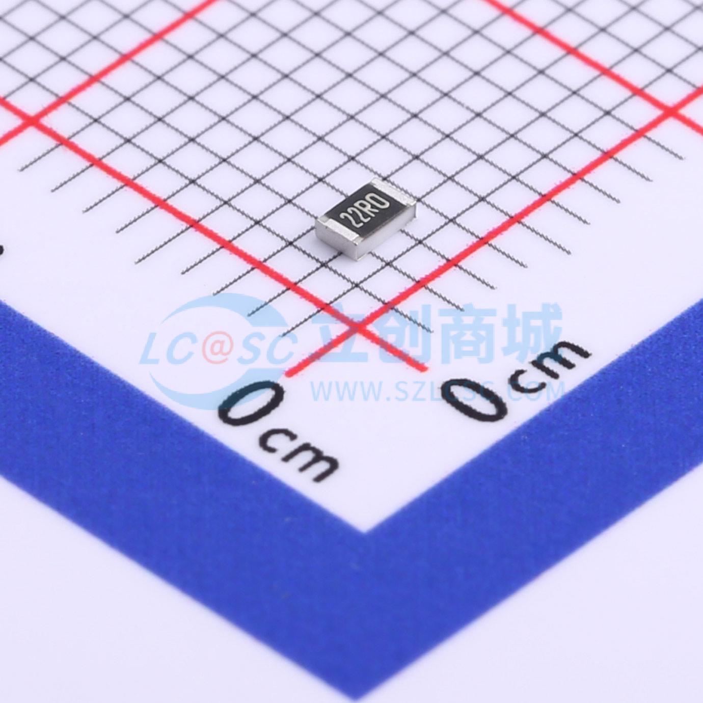 点击查看大图 0805W8F220JT5E实物图