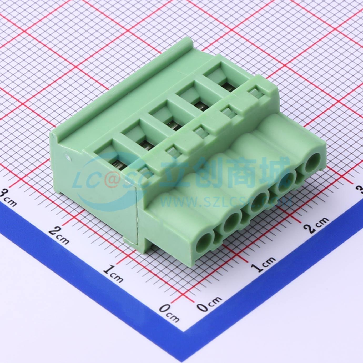 WJ2EDGKB-5.08-5P实物图