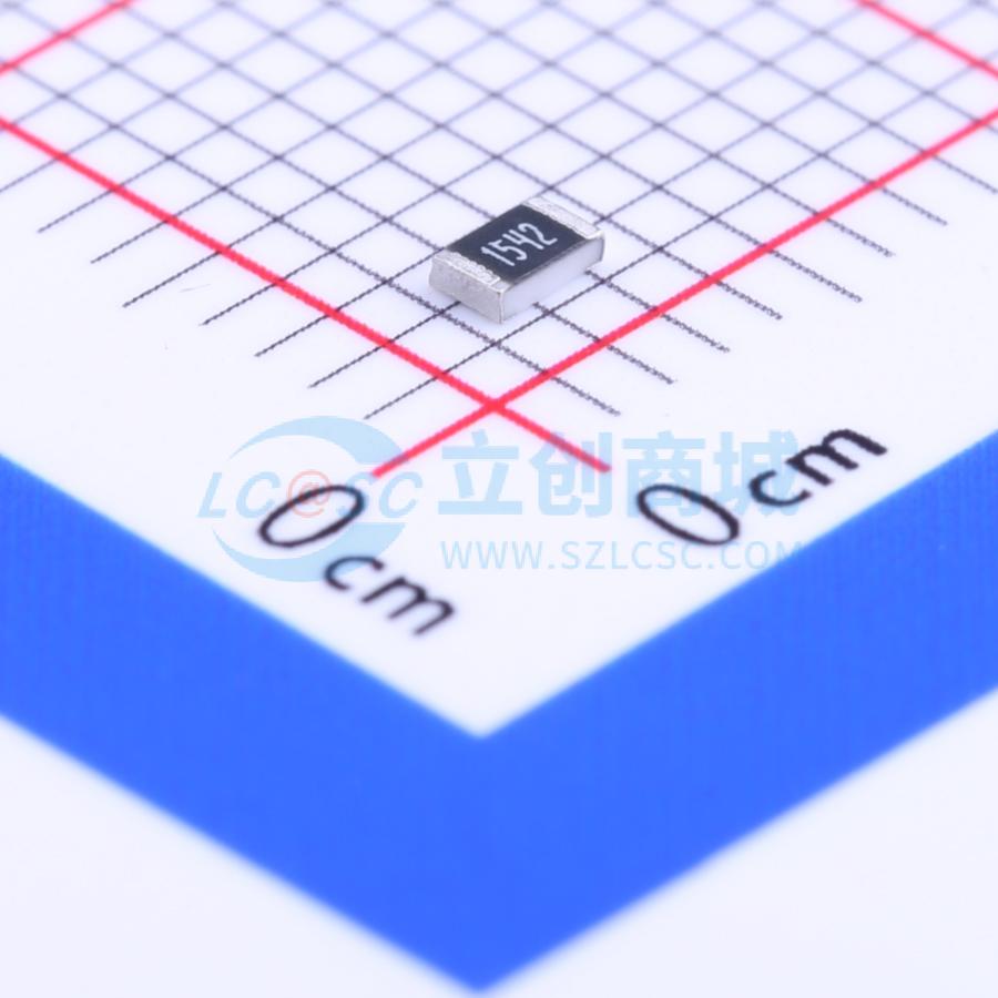 0805W8F1542T5E实物图