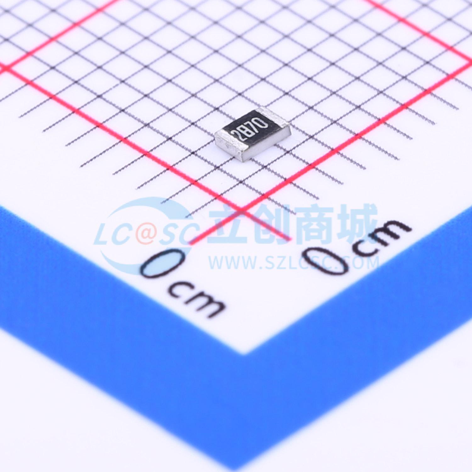 点击查看大图 0805W8F2870T5E实物图