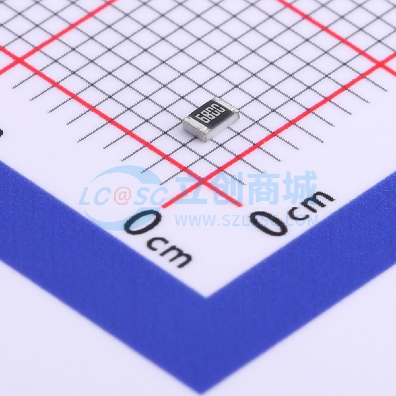 点击查看大图 0805W8F6800T5E实物图