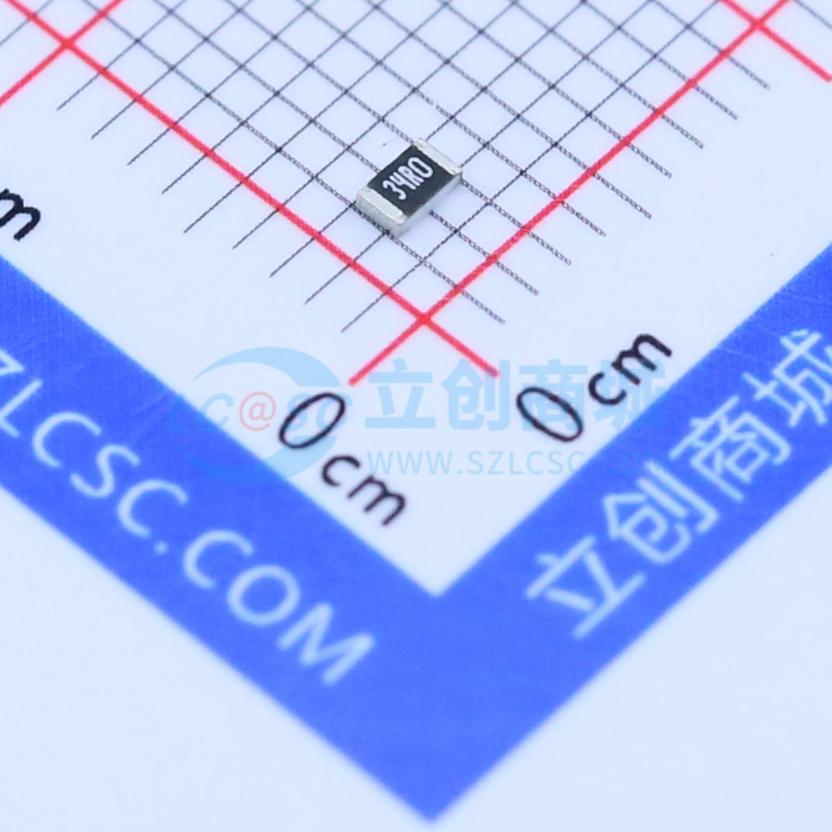 点击查看大图 0805W8F340JT5E实物图