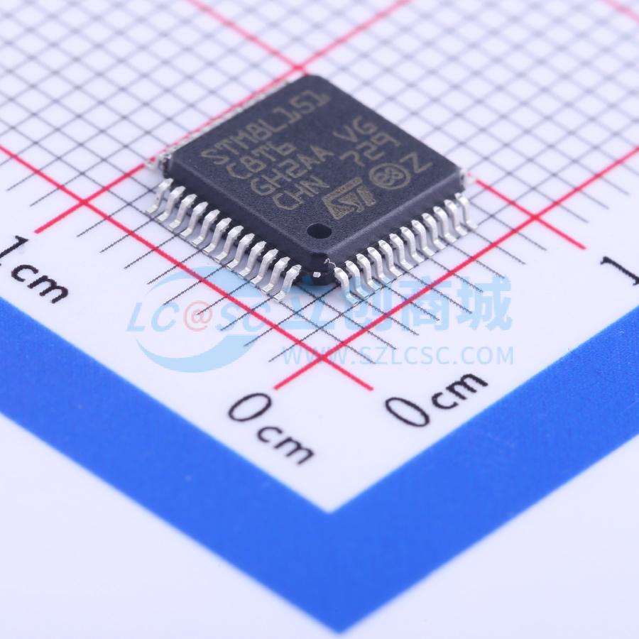 STM8L151C8T6实物图