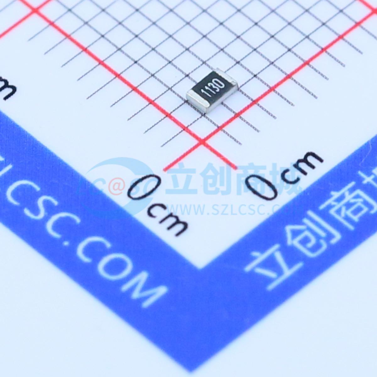 0805W8F1130T5E实物图