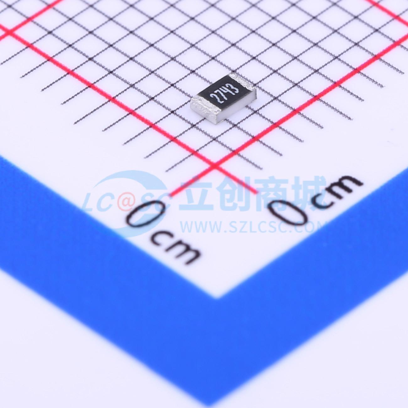 点击查看大图 0805W8F2743T5E实物图