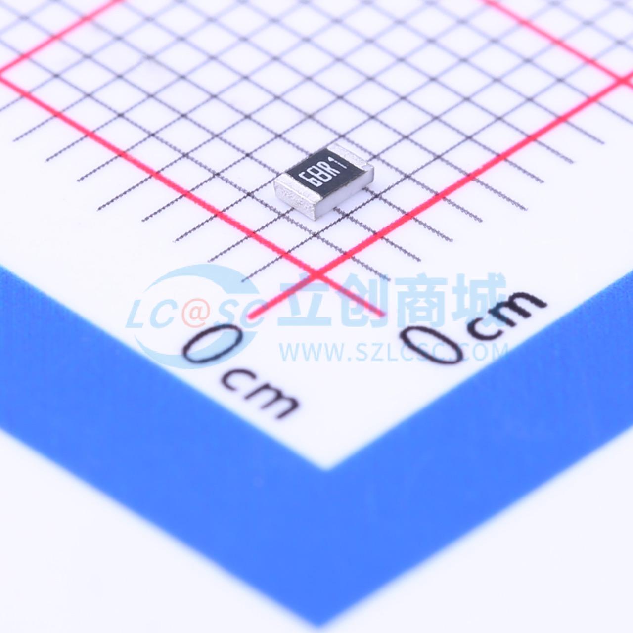 点击查看大图 0805W8F681JT5E实物图