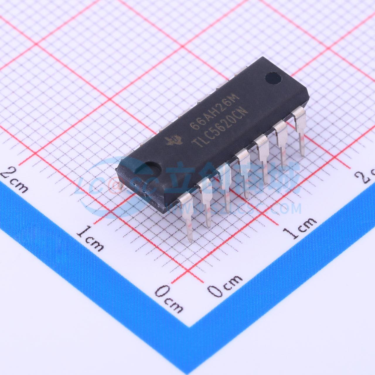 点击查看大图 TLC5620CN实物图