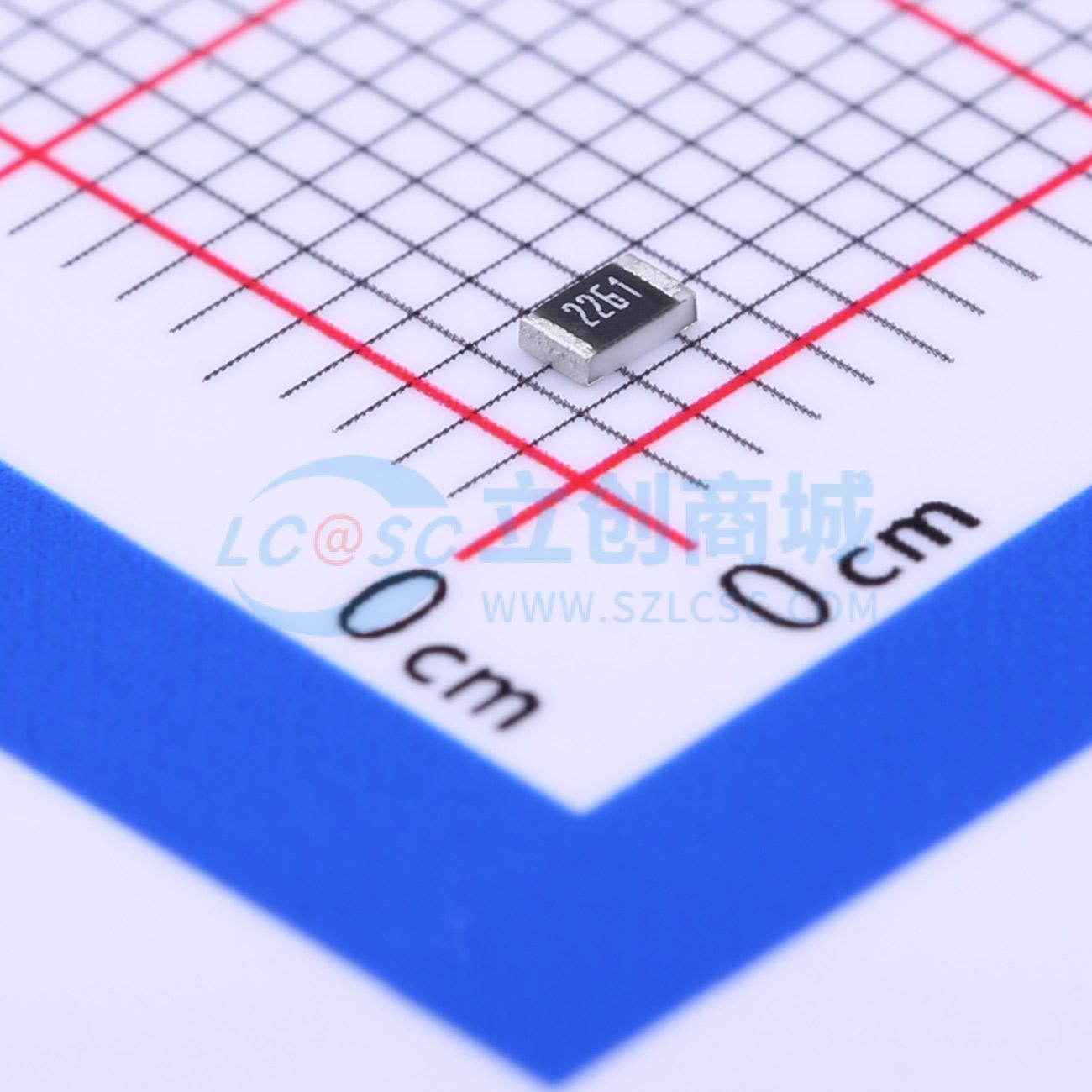 点击查看大图 0805W8F2261T5E实物图