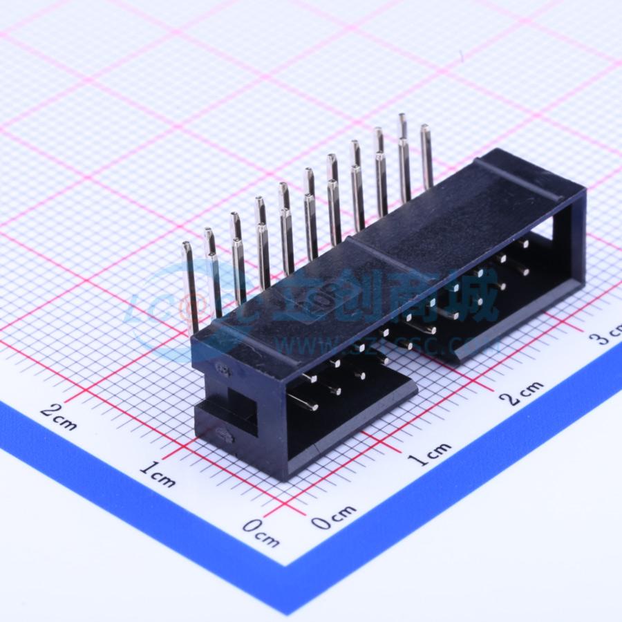 2.54-2*10P弯简牛实物图
