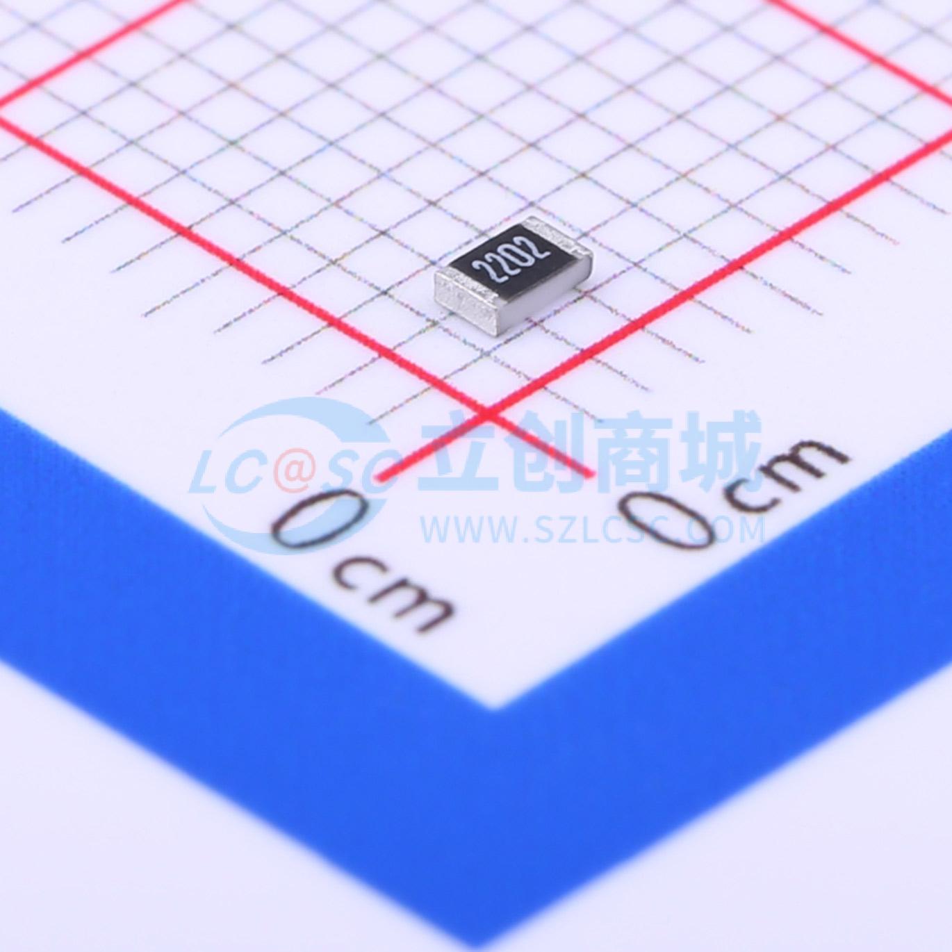 点击查看大图 0805W8F2202T5E实物图