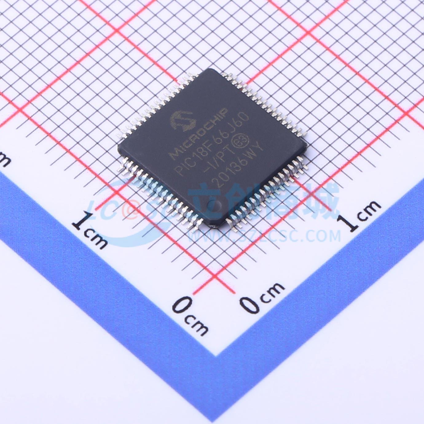PIC18F66J60-I/PT实物图