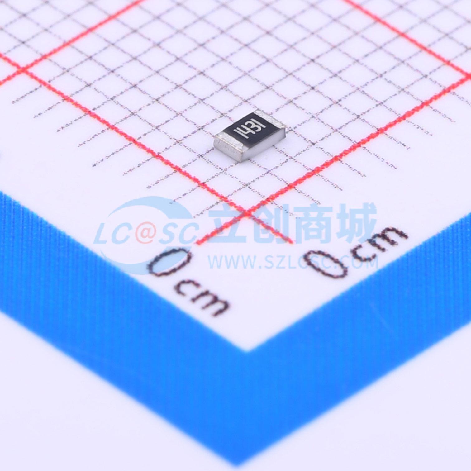 0805W8F1431T5E实物图