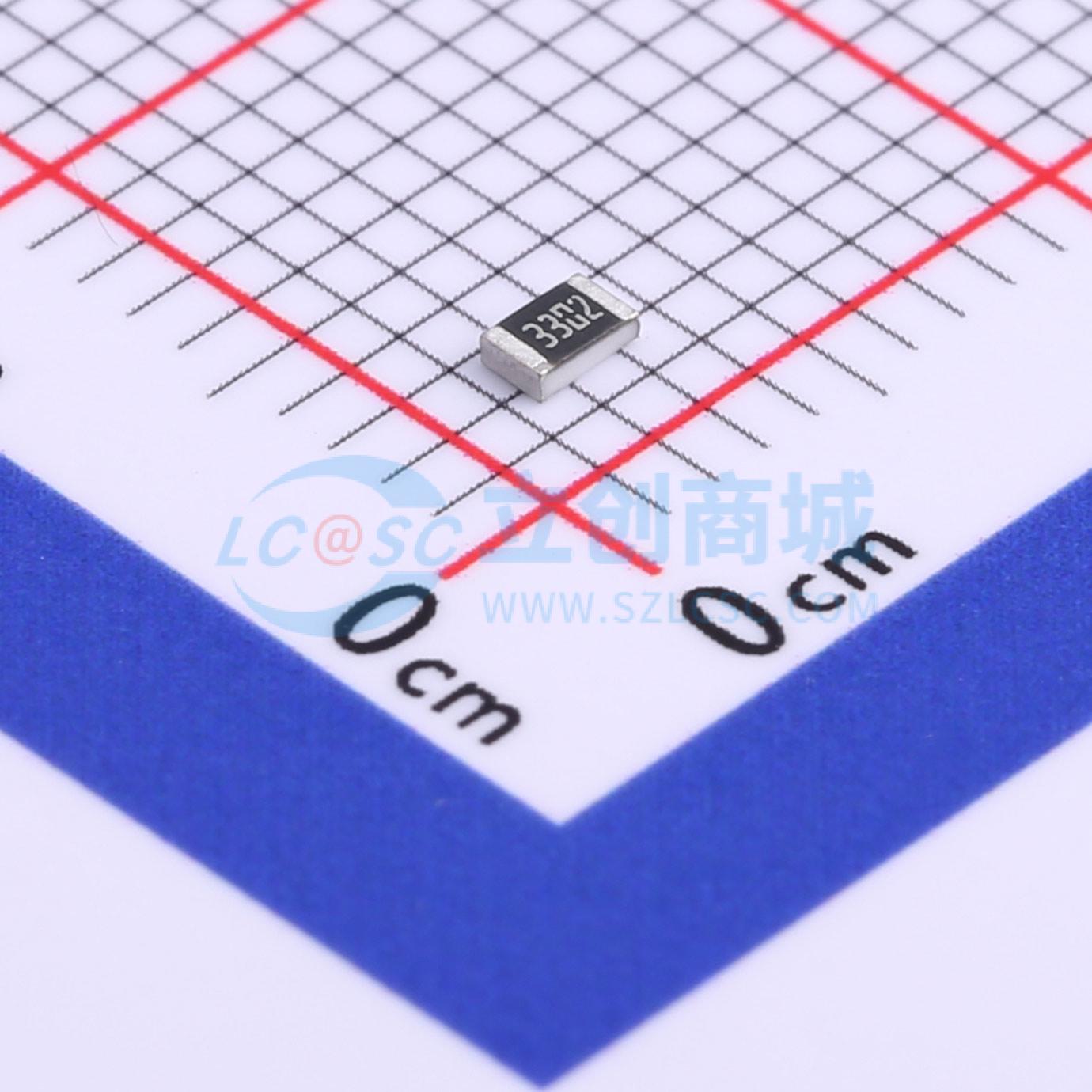 0805W8F3302T5E实物图