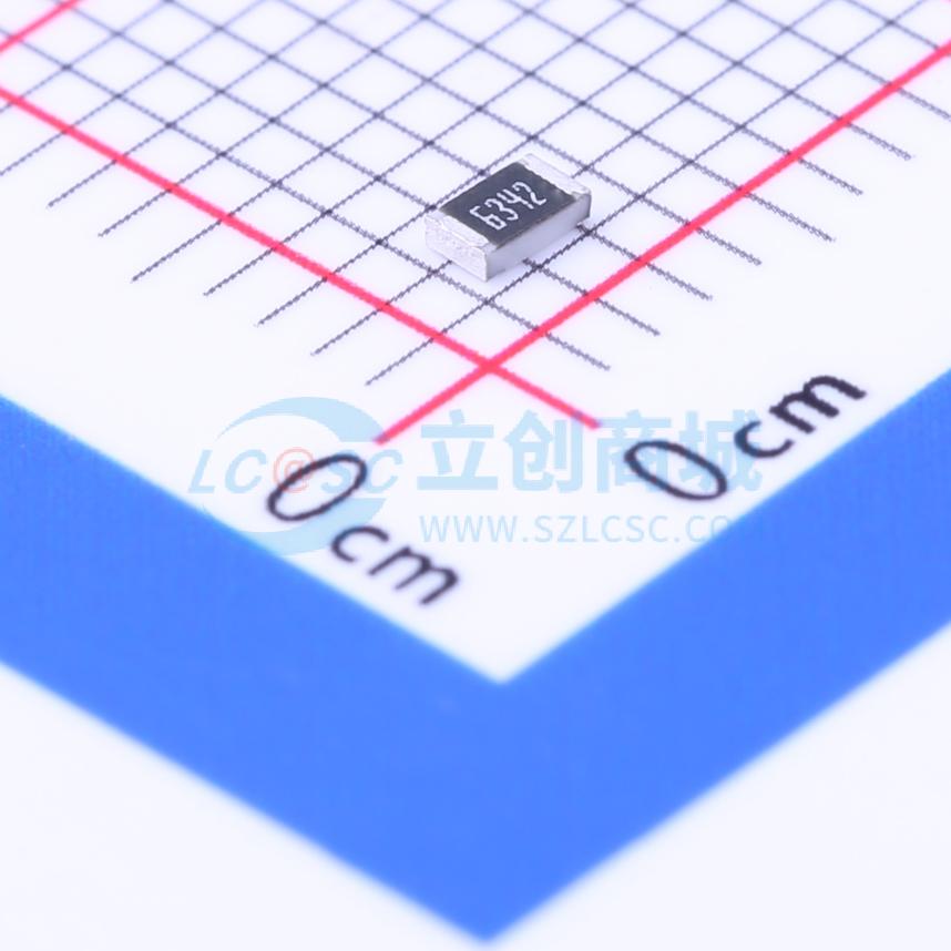 0805W8F6342T5E实物图