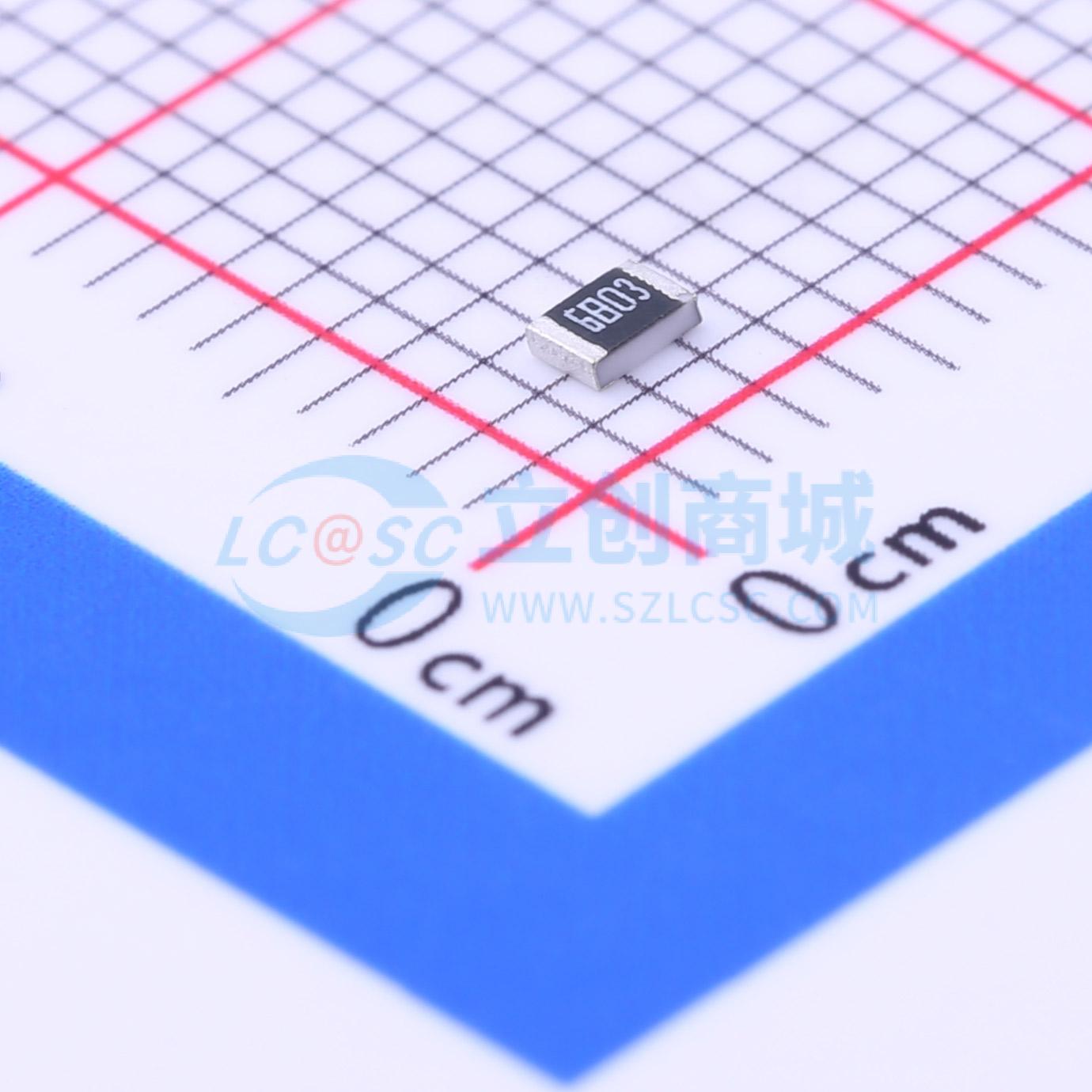 点击查看大图 0805W8F6803T5E实物图