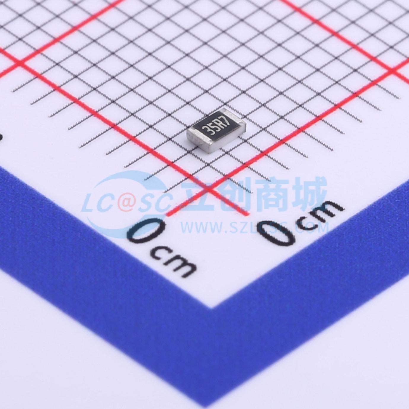 点击查看大图 0805W8F357JT5E实物图
