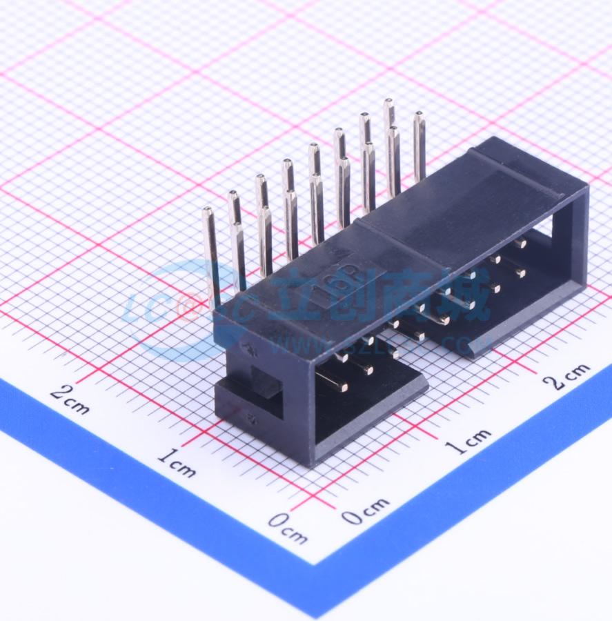 点击查看大图 2.54-2*8P弯简牛实物图