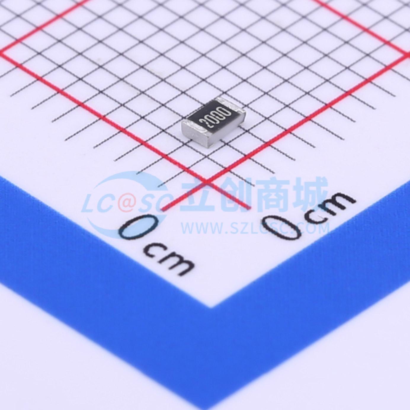 点击查看大图 0805W8F2000T5E实物图