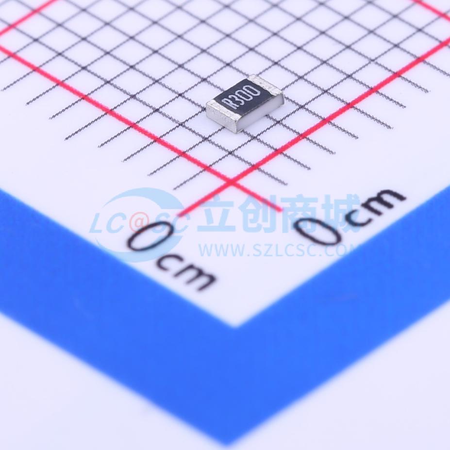 点击查看大图 0805W8F300LT5F实物图