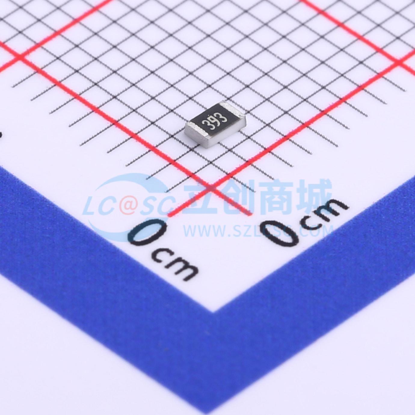 点击查看大图 0805W8J0393T5E实物图