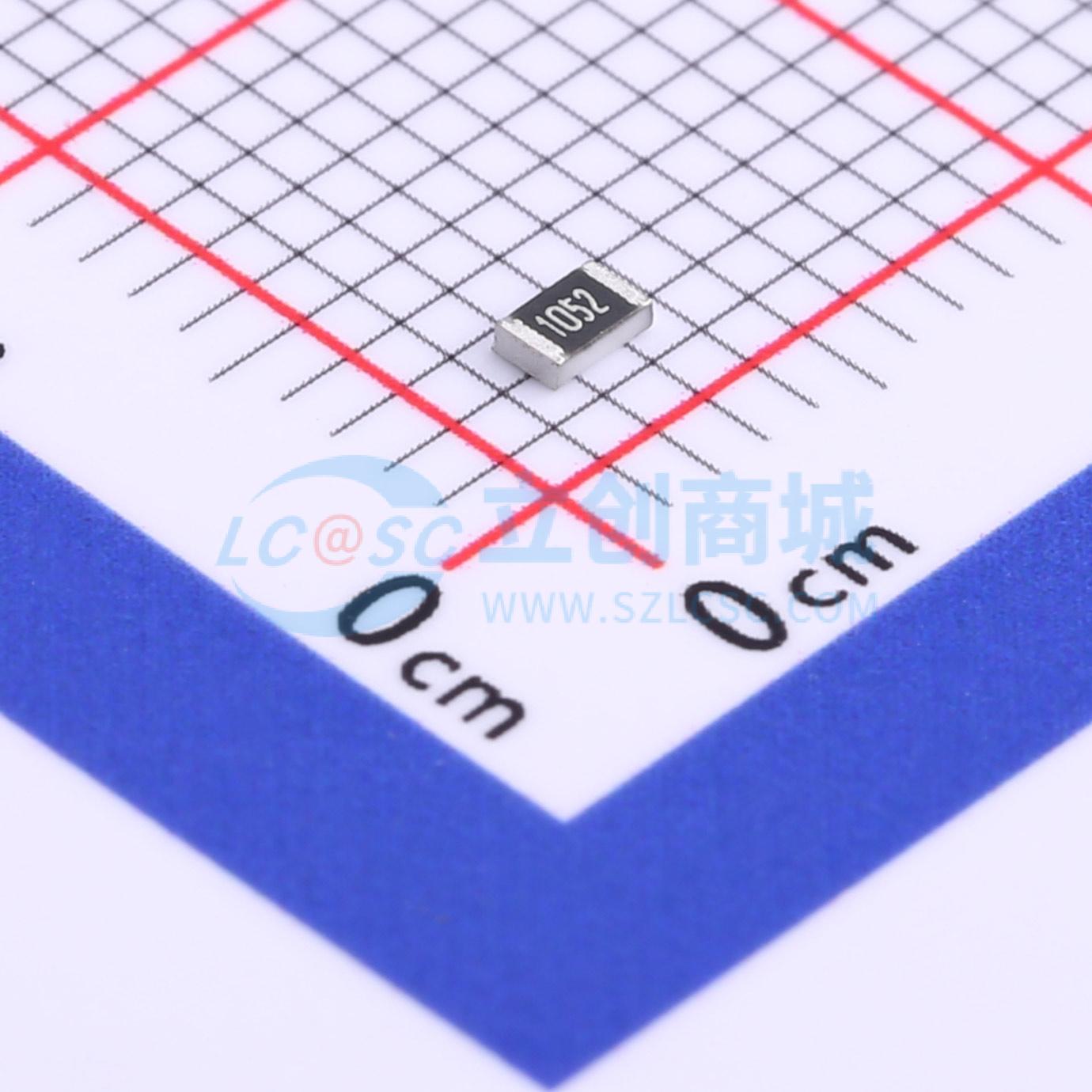 0805W8F1052T5E实物图