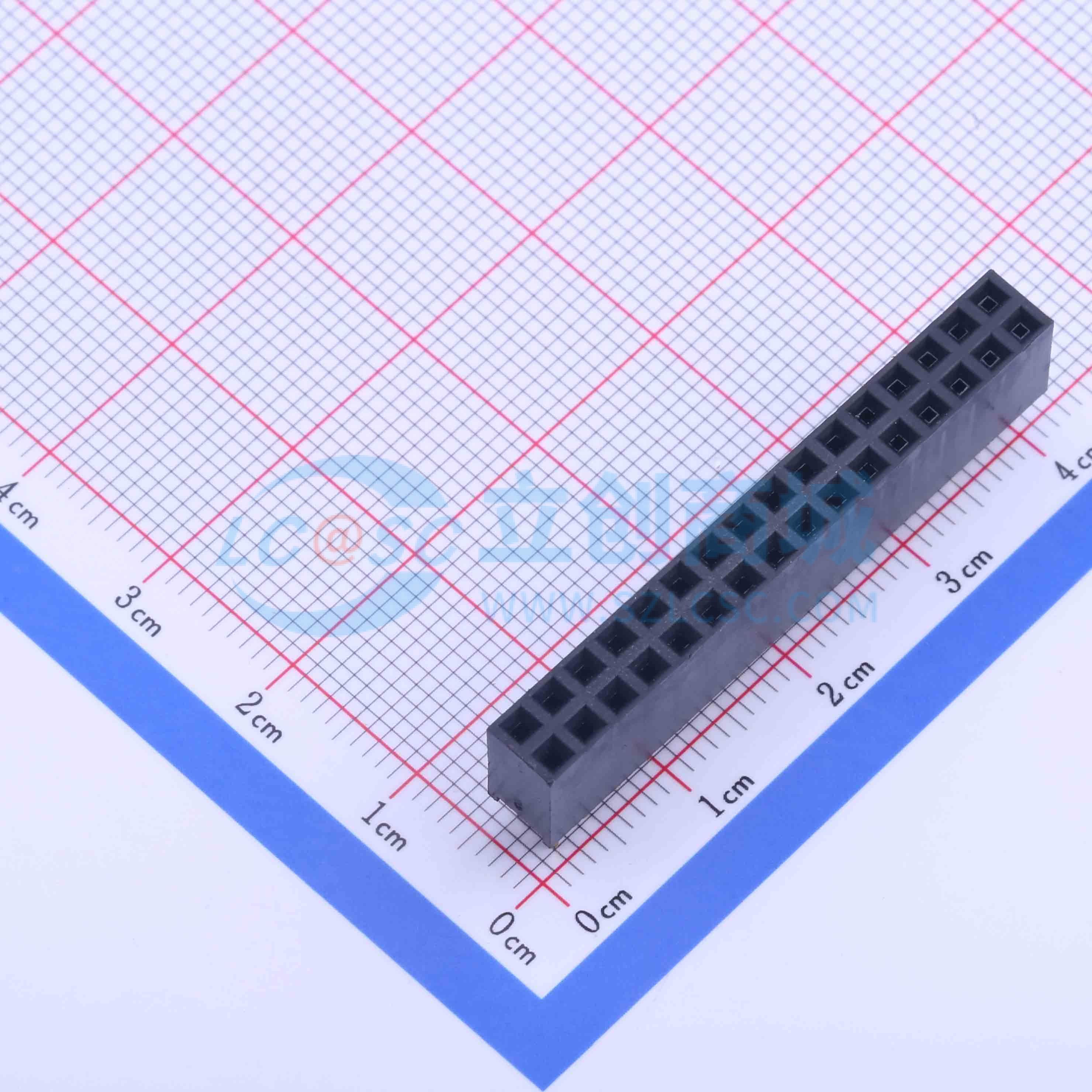点击查看大图 2.54-2*16P母实物图