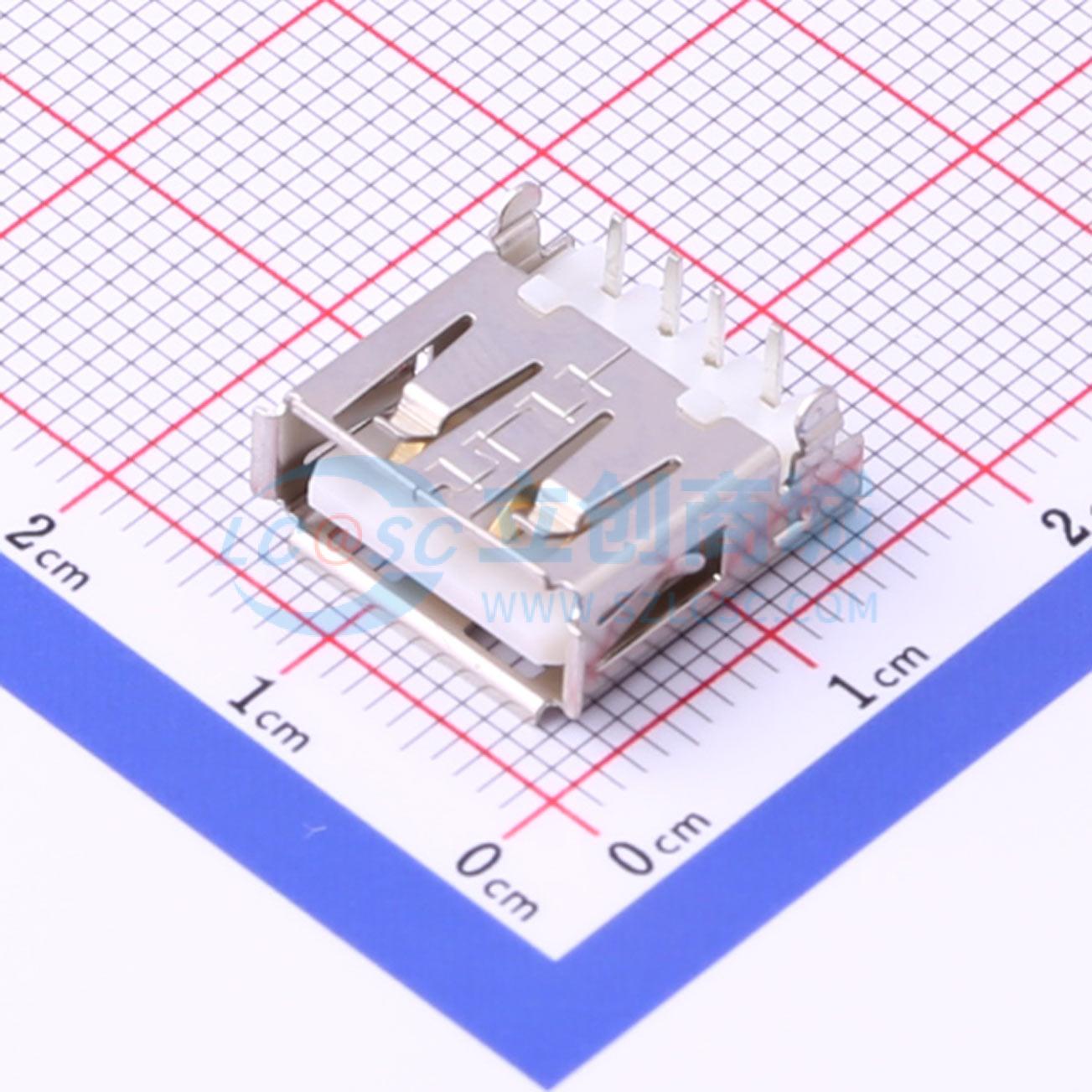 点击查看大图 A/F90度沉板弯脚有卷边铁壳PBT白胶实物图