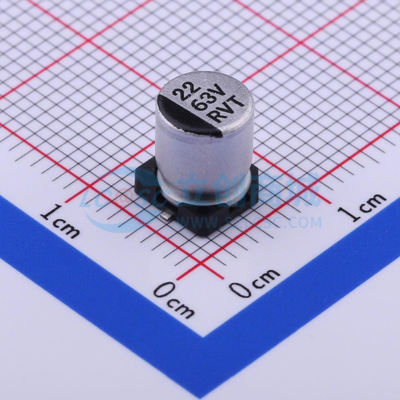 点击查看大图 RVT1J220M0607实物图