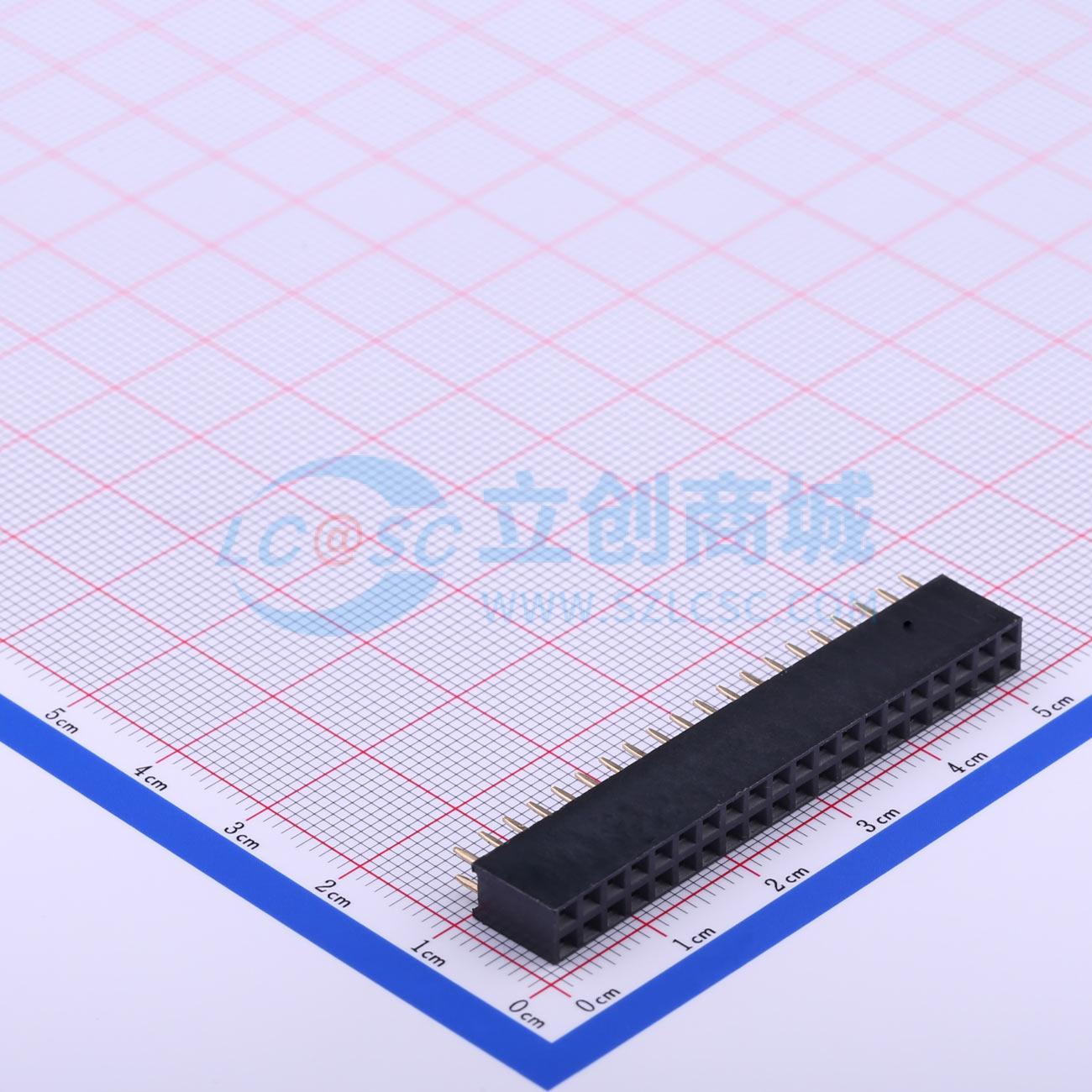 2.54-2*20P母实物图