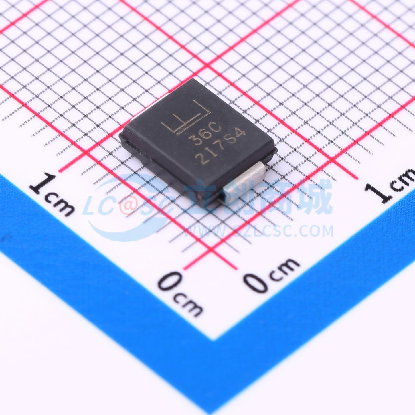 点击查看大图 1.5SMC36CA实物图