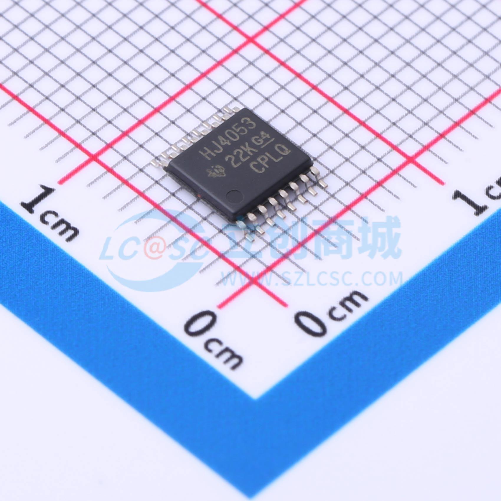 点击查看大图 CD74HC4053PW实物图