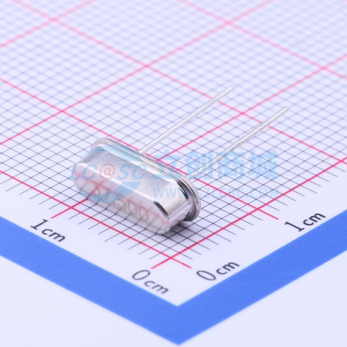 点击查看大图 49S 37.5M 20PF 20PPM ROHS实物图