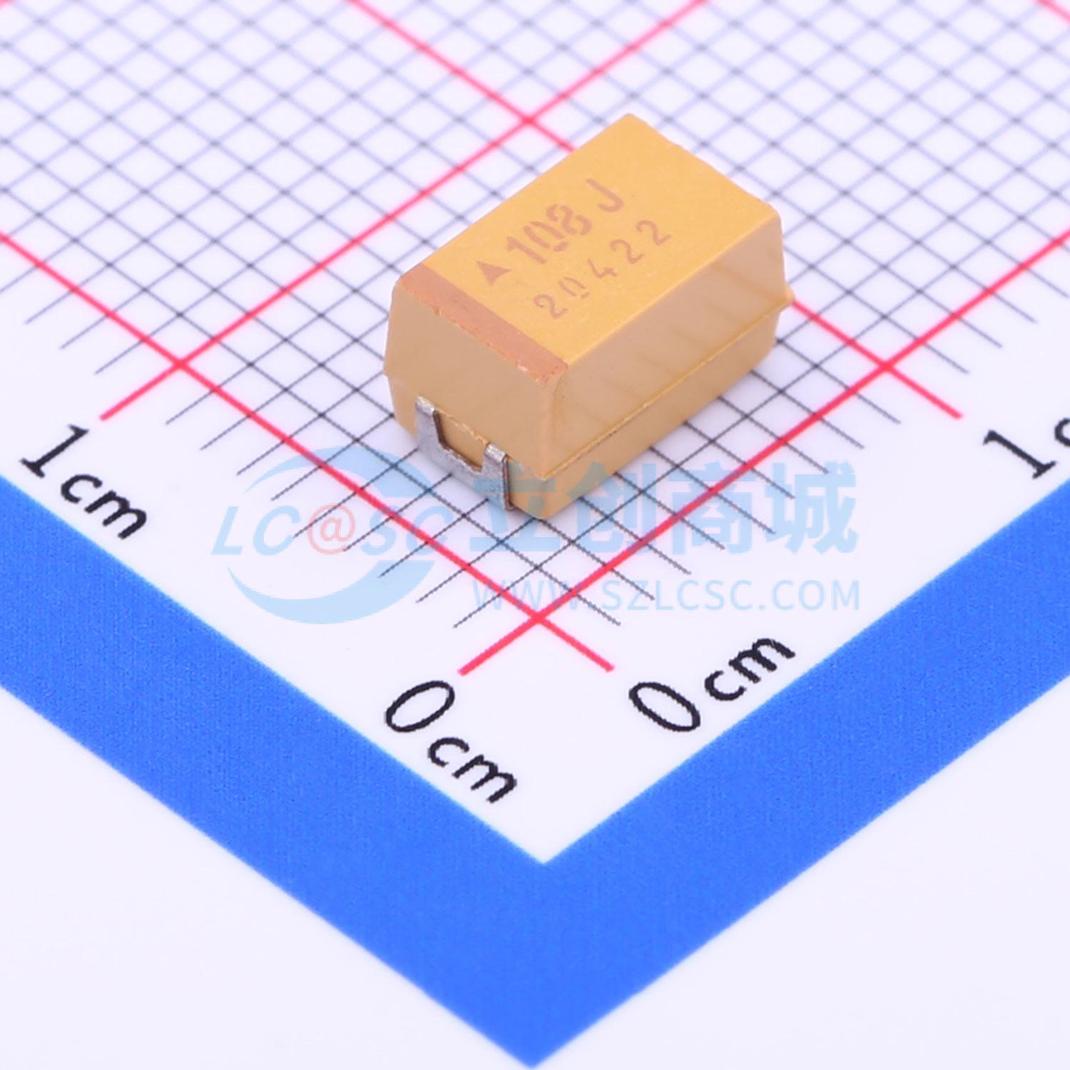 TAJE108M006RNJ实物图