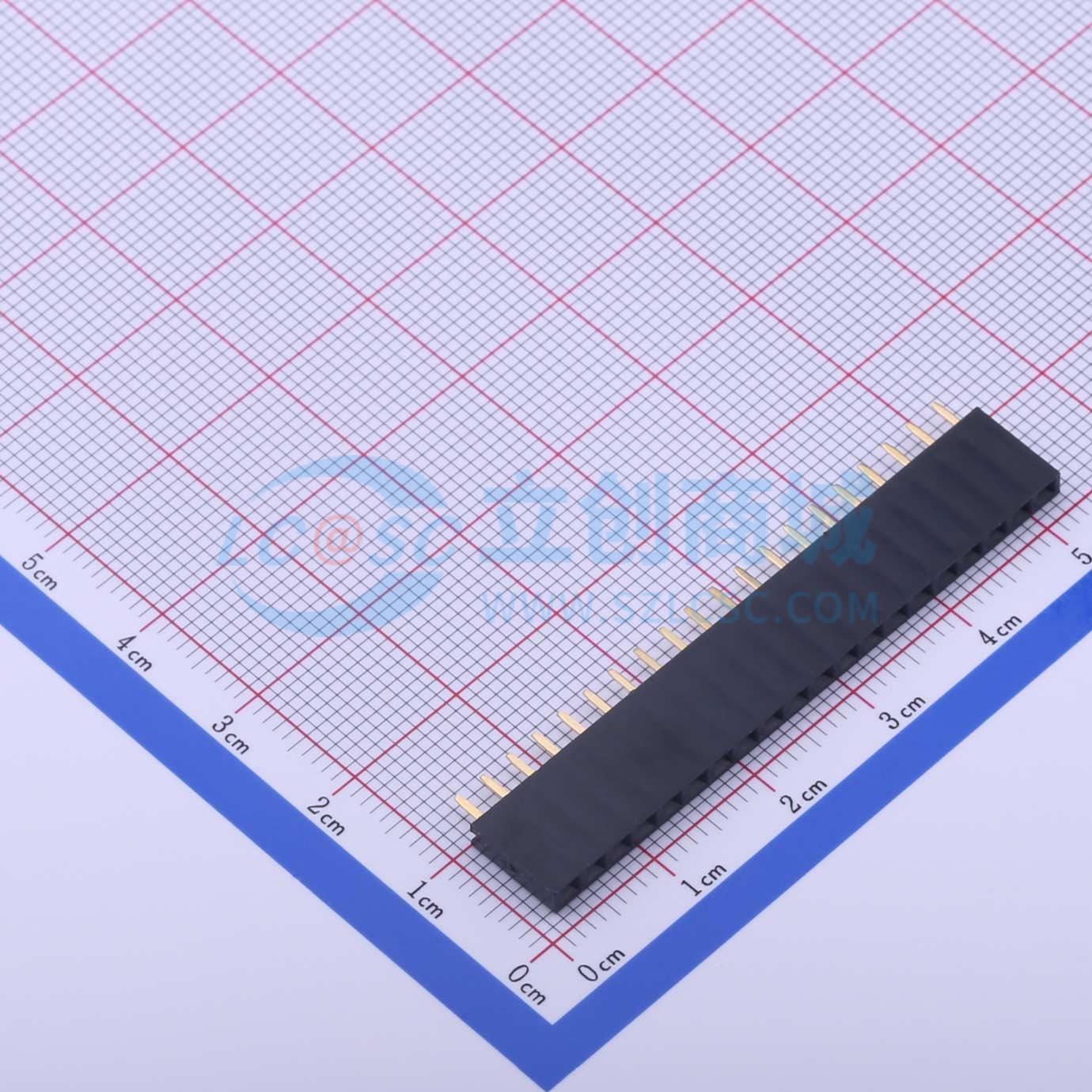 2.54-1*20P母实物图