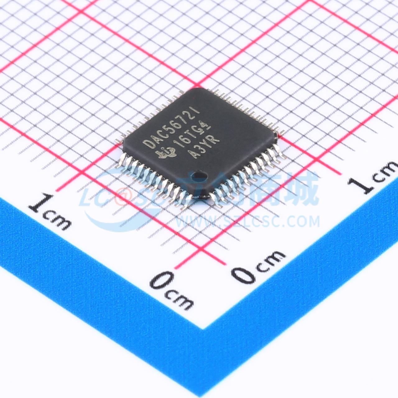 点击查看大图 DAC5672IPFBR实物图