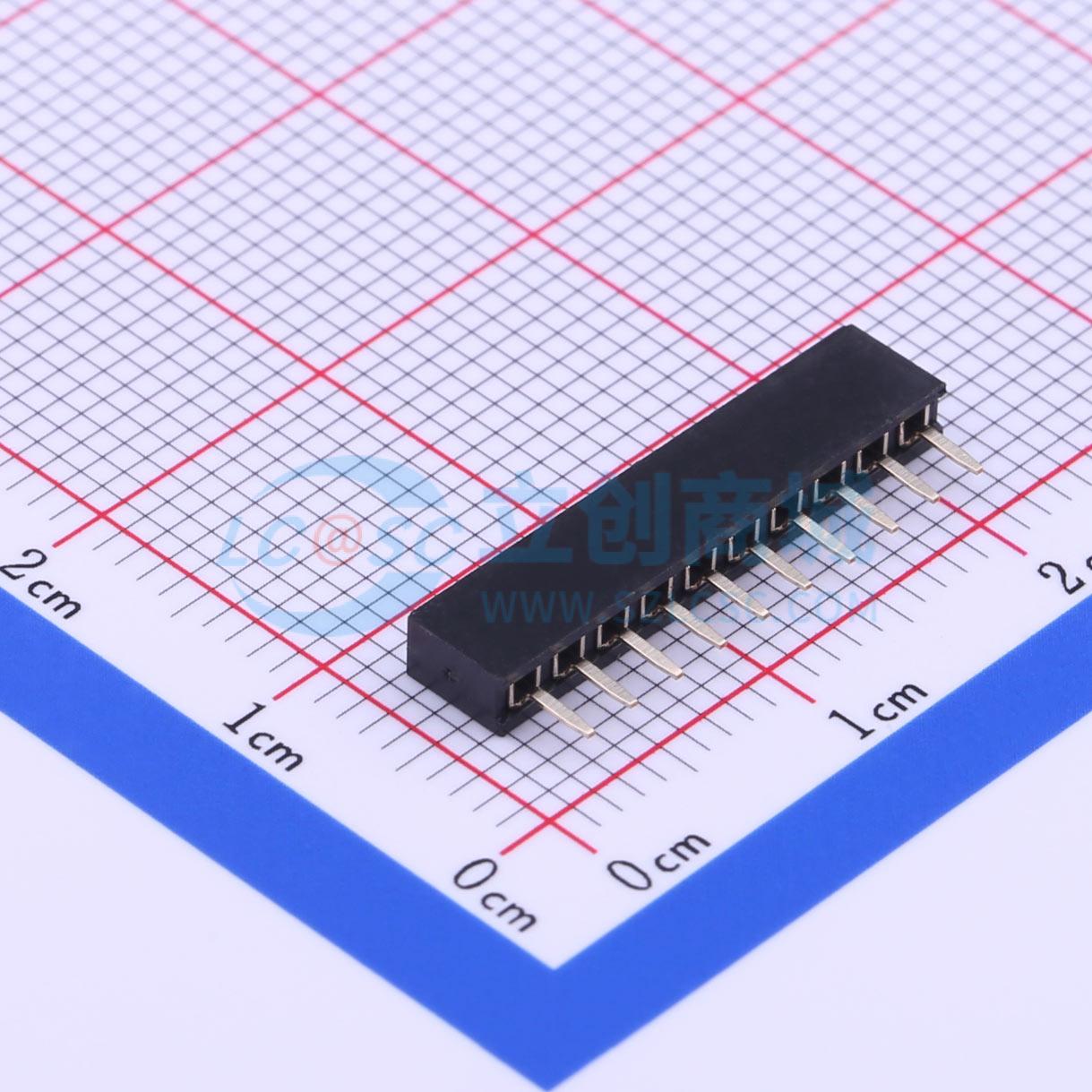 直插排母1*10P实物图