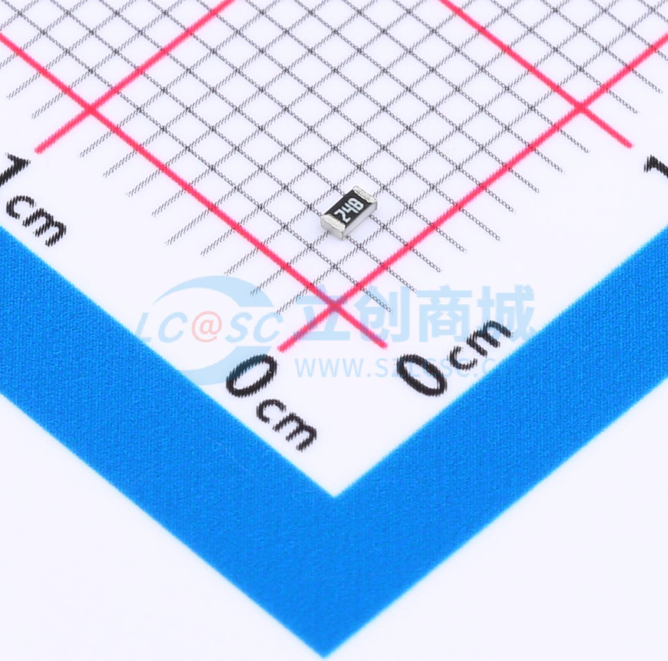 点击查看大图 RT0603BRE071K74L实物图