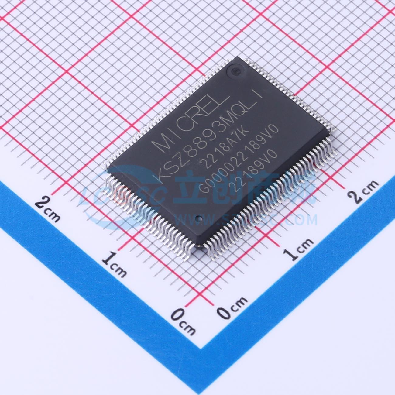 点击查看大图 KSZ8893MQLI实物图