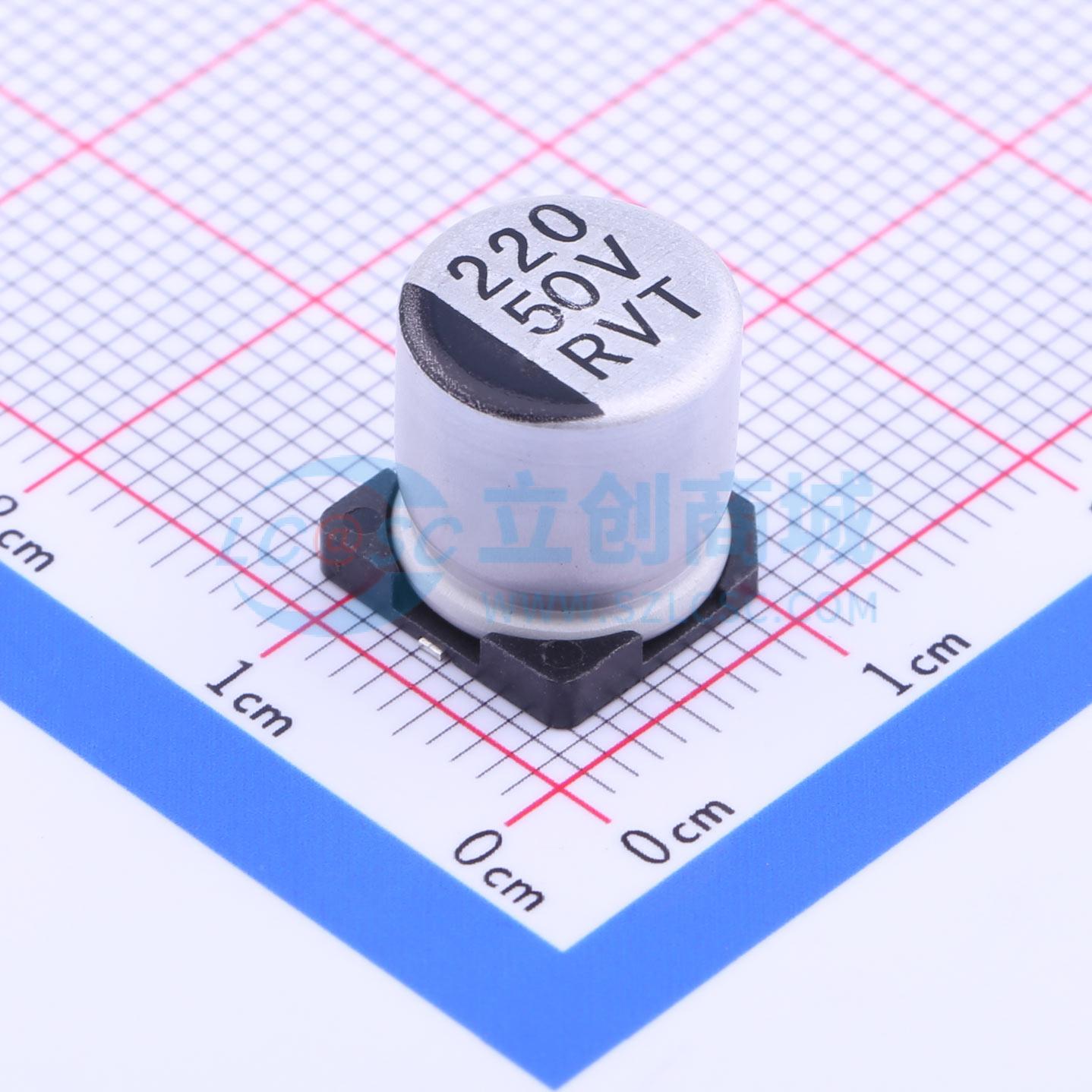 点击查看大图 RVT1H221M1010实物图