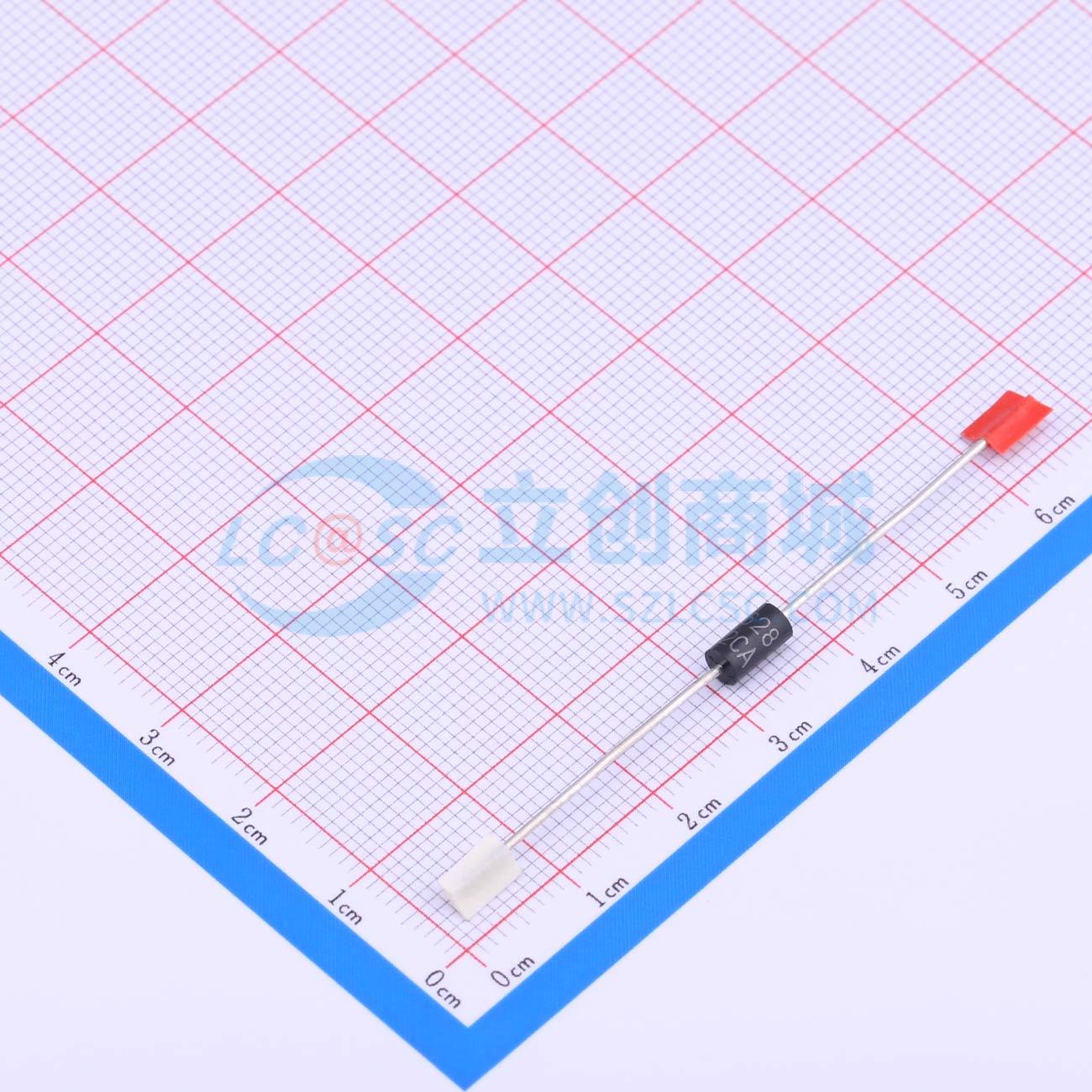 点击查看大图 P6KE22CA实物图