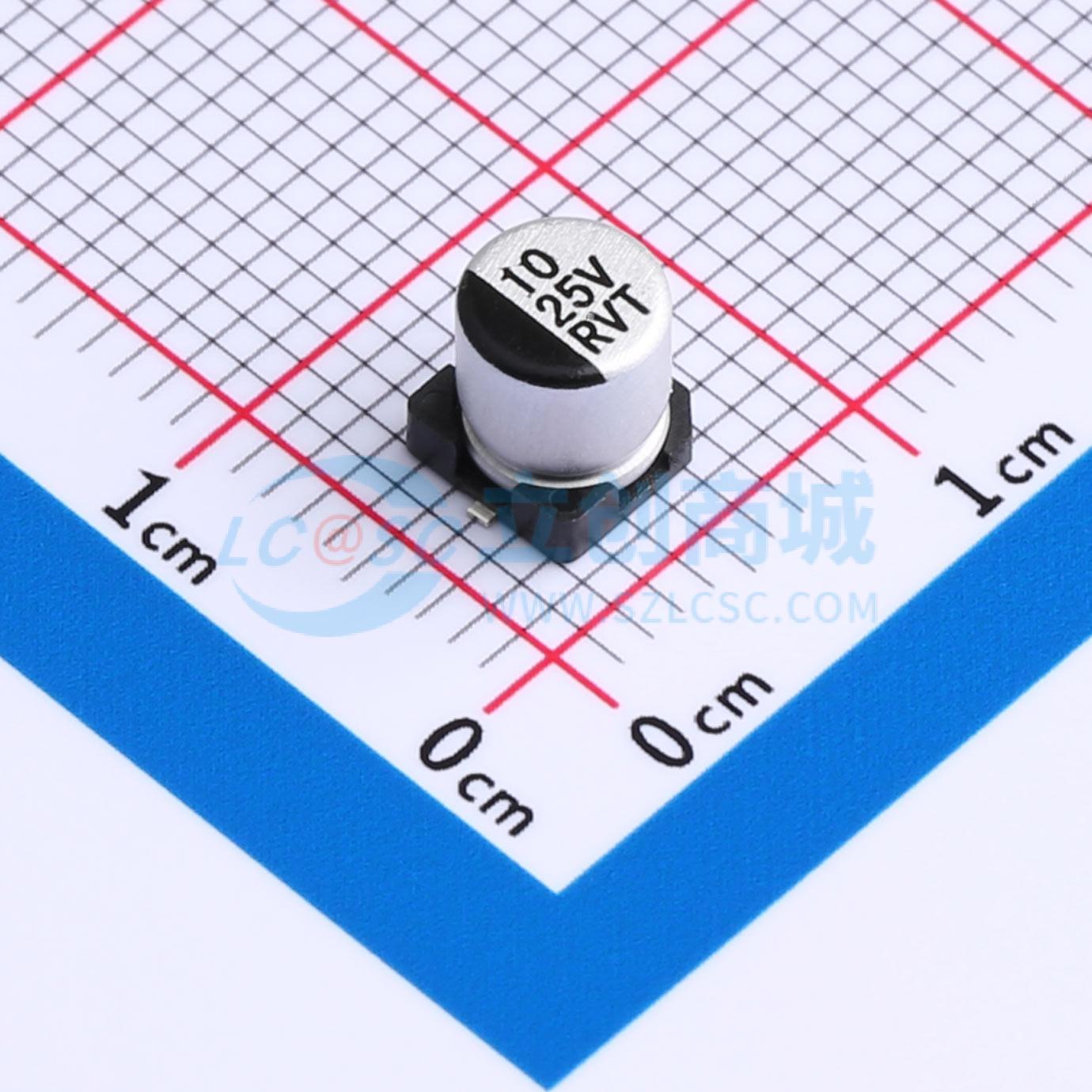 点击查看大图 RVT1E100M0505实物图