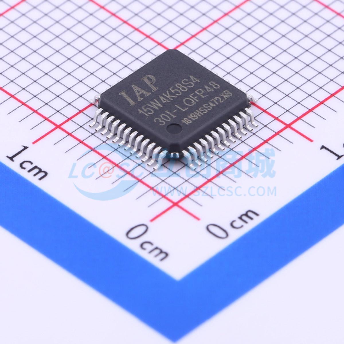 点击查看大图 IAP15W4K58S4-30I-LQFP48实物图