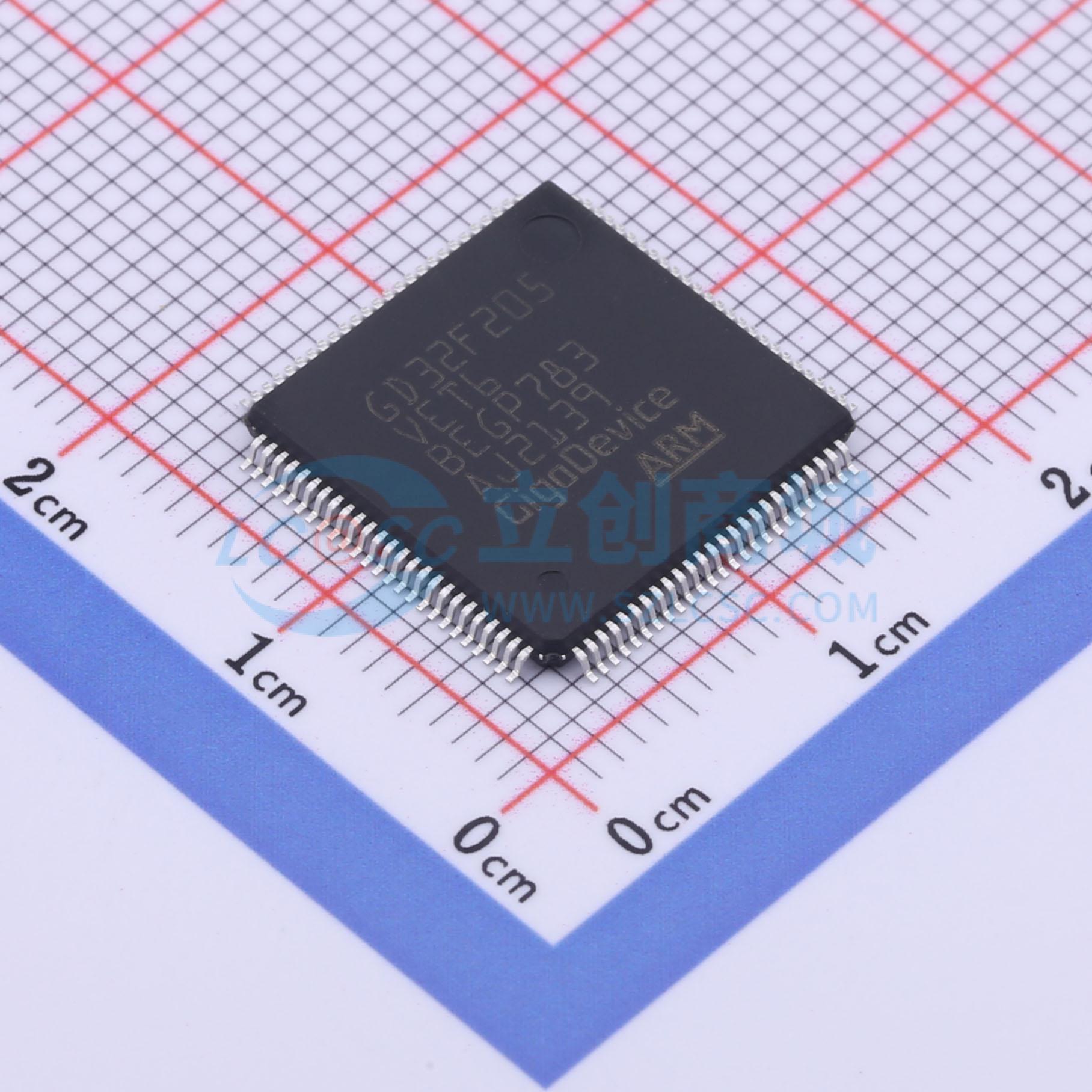 GD32F205VET6实物图